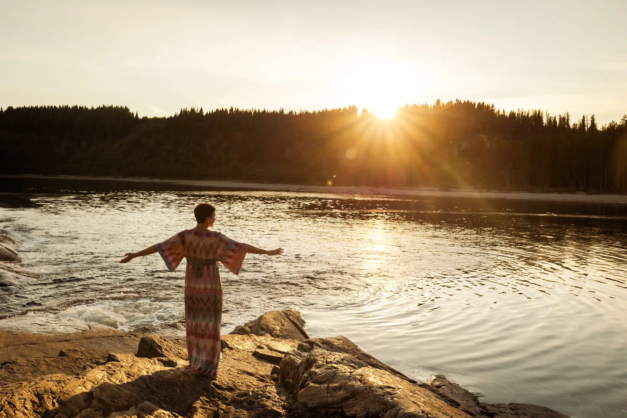  Foto: Marte Bjørgum @Dr.Ingri i solnedgangen i Grong 