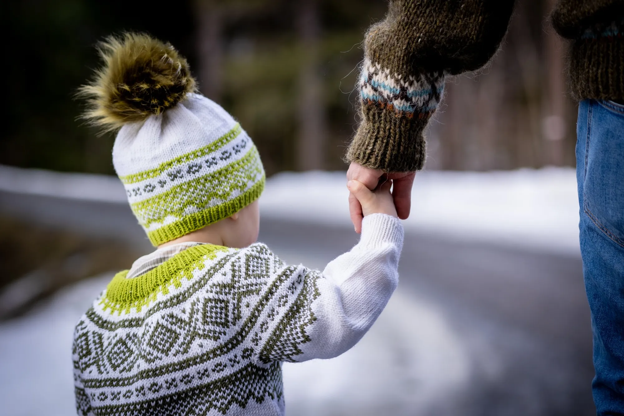  Ei veldig trygg og god pappahånd å holde i  